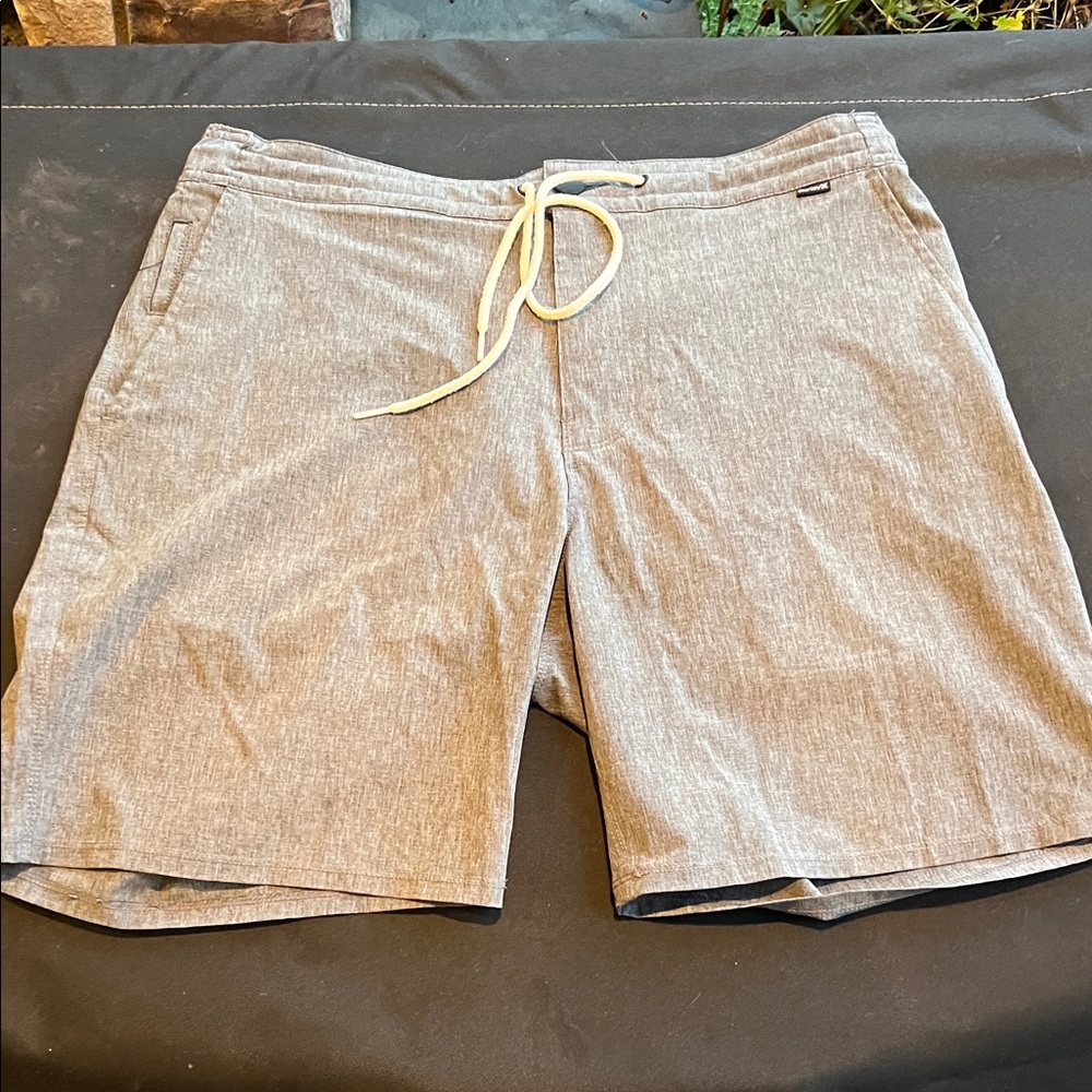 Hurley Gray Casual Shorts with Drawstring Size 31